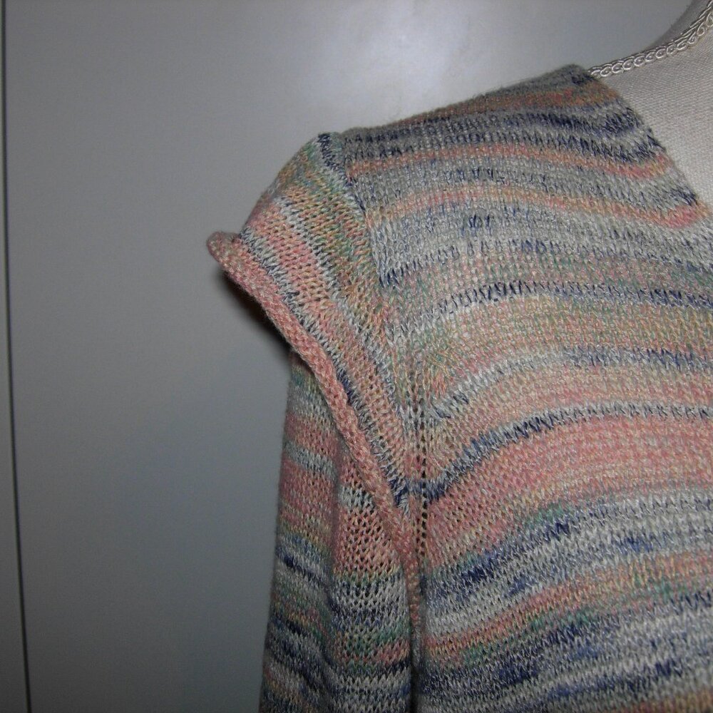 Democracy Ruffle Button Front Sweater L - Picture 5 of 7